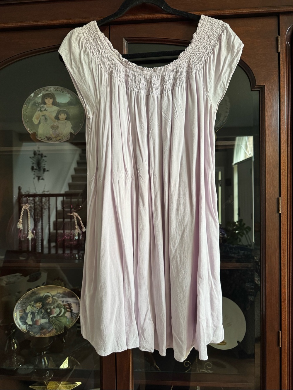 Aritzia Talula Light Lavender off shoulder Mini Dress